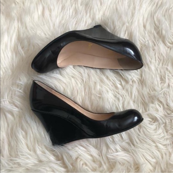 Christian Louboutin Patent Leather Wedge Heels - Picture 5 of 12